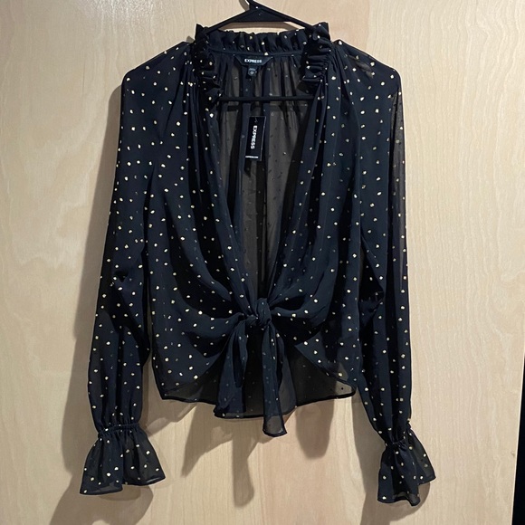 Express Tops - Tie front blouse